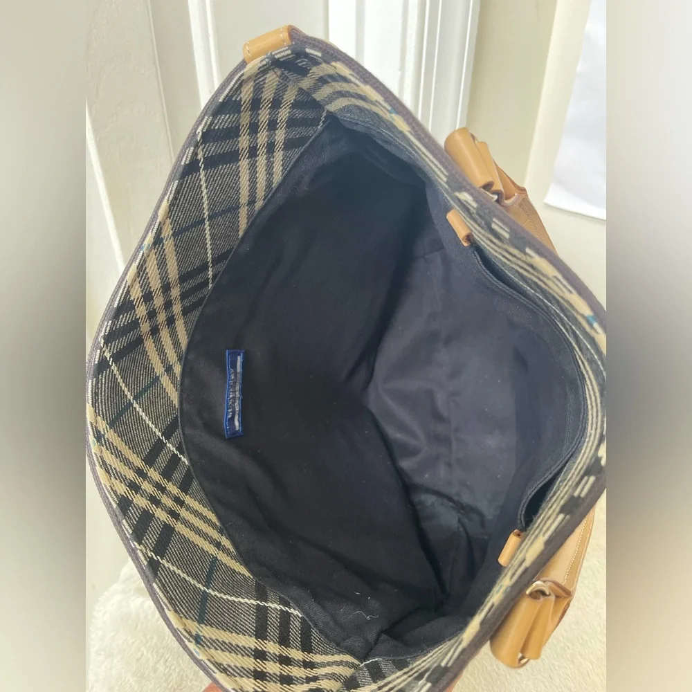 Burberry Blue Label Canvas Tote Bag EUC - Picture 8 of 15